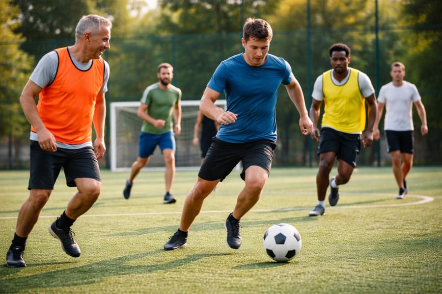 Где найти людей, с которыми можно поиграть в футбол?